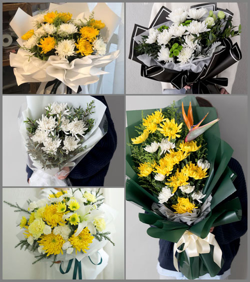 安徽宿州市萧县龙城镇黄桥村白事花束代送